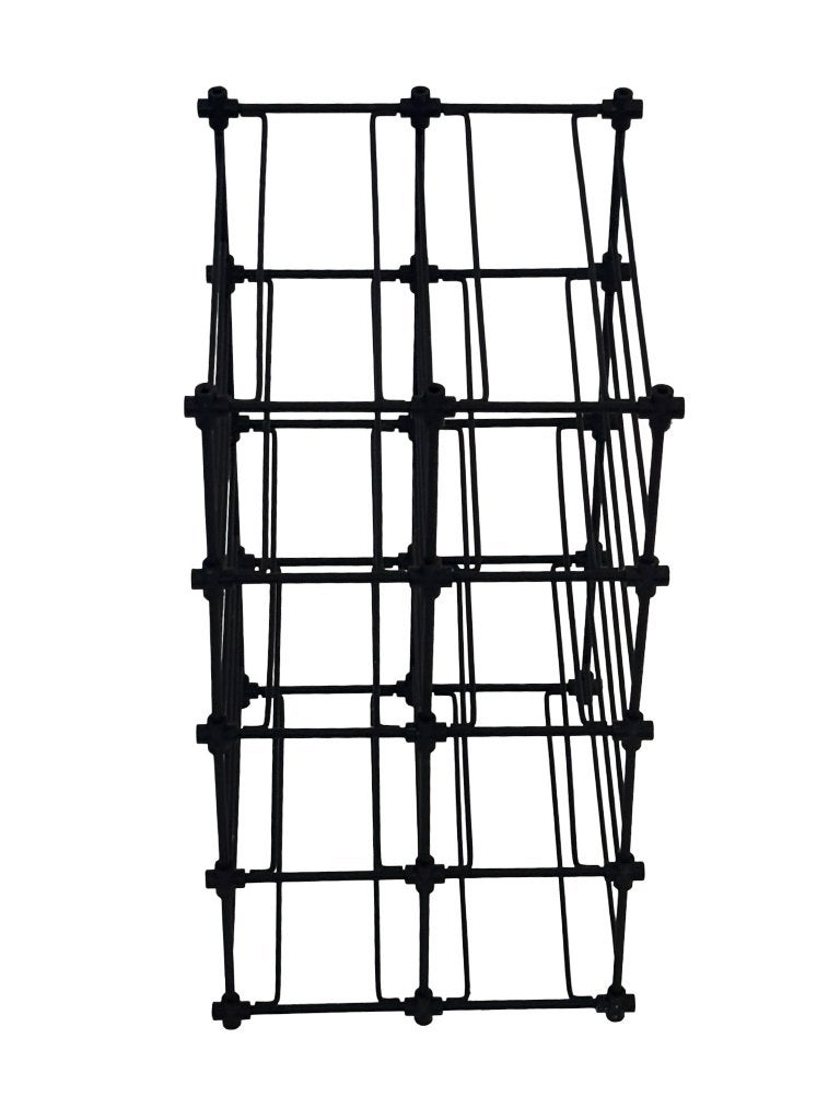 Vintage Wijnrek Modulair Metaal Jaren 80 Minimalistisch, Ophalen, Gebruikt, Vintage wijnrek, Vintage wijnrek