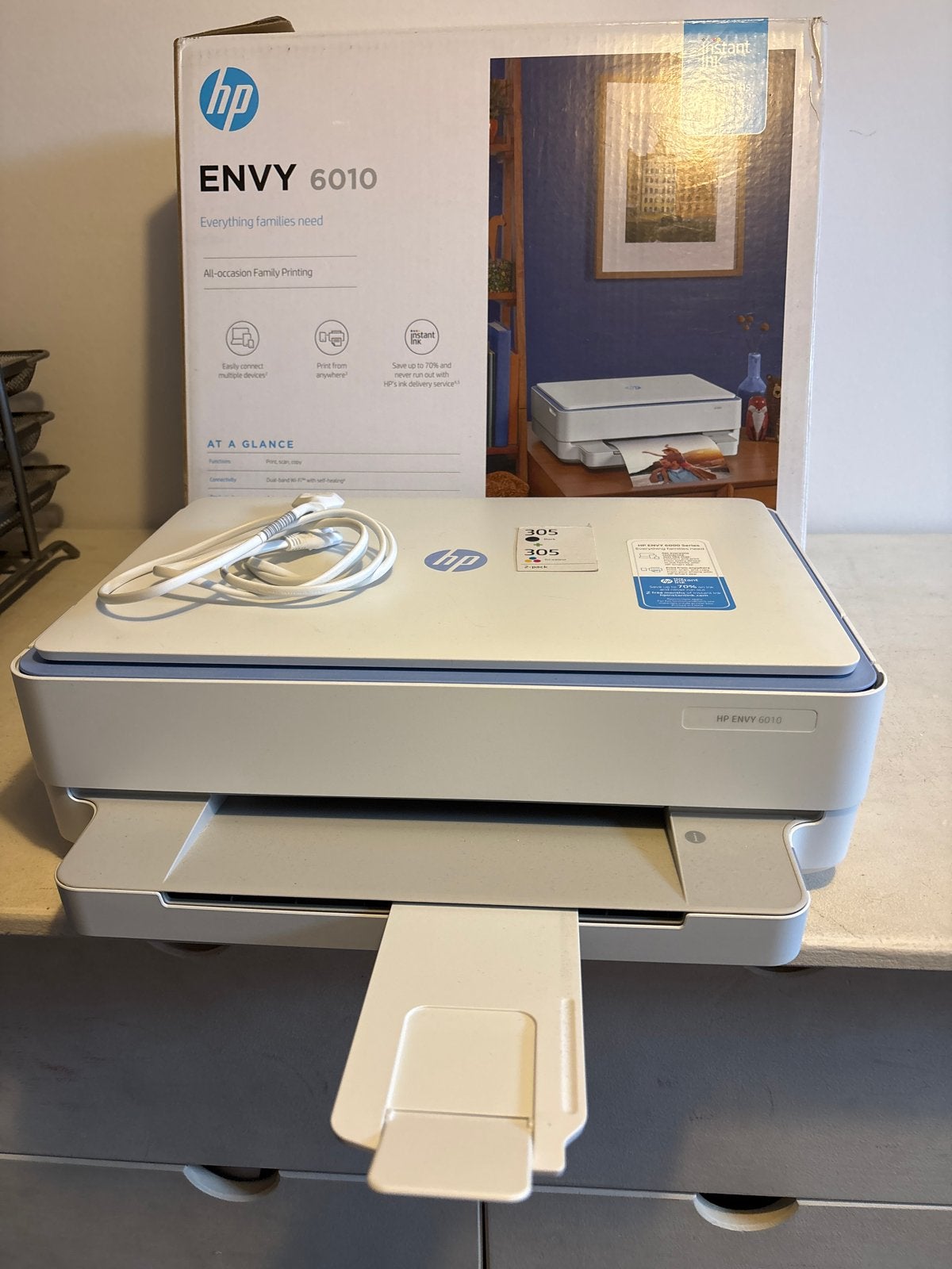 HP ENVY 6010 All-in-One Printer - Zo goed als nieuw, Computers en Software, Inkjetprinter, All-in-one, Kleur printen, Ophalen of Verzenden