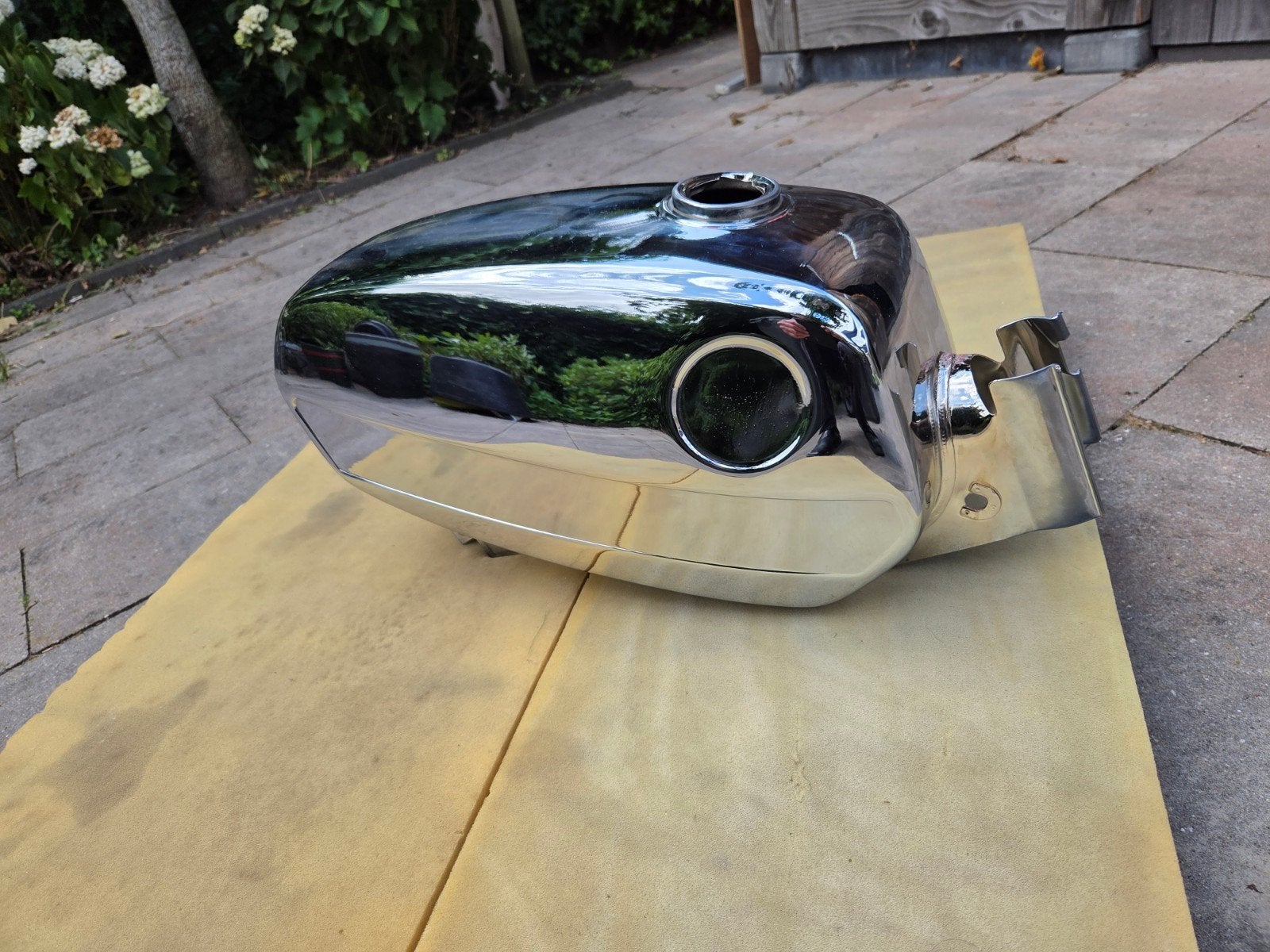 Verchroomde Zundapp 517 Tank, Fietsen en Brommers, Brommeronderdelen | Zundapp, Ophalen of Verzenden, Tank
