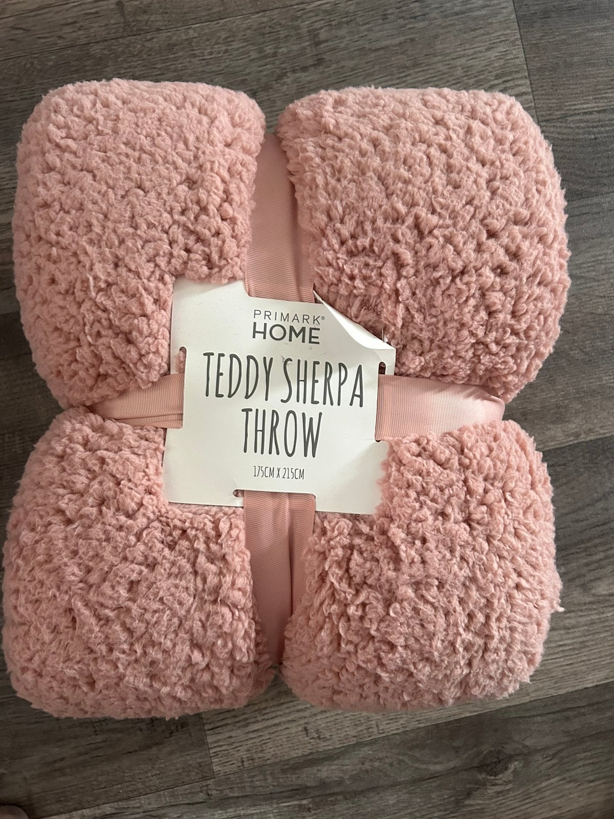 Teddy sherpa throw roze 175x215 cm, Ophalen of Verzenden, Nieuw