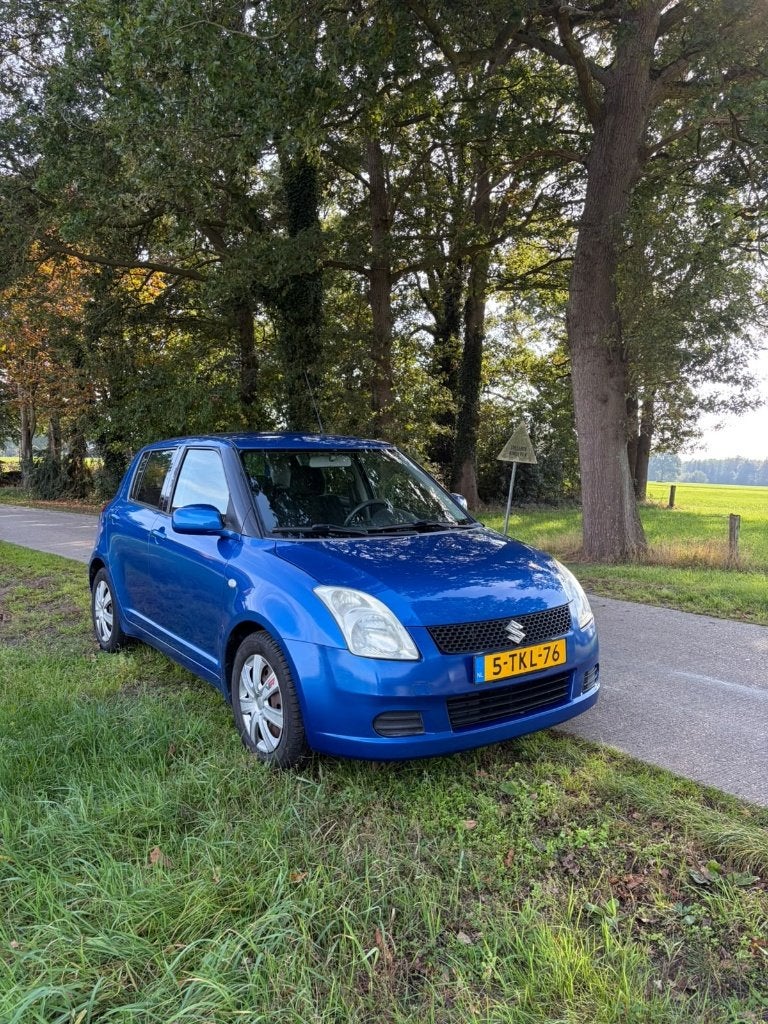 Suzuki Swift 1.3 comfort 2008, Apple Carplay, 5DRS, airco, Voorwielaandrijving, Stof, 40 €/maand, Zwart