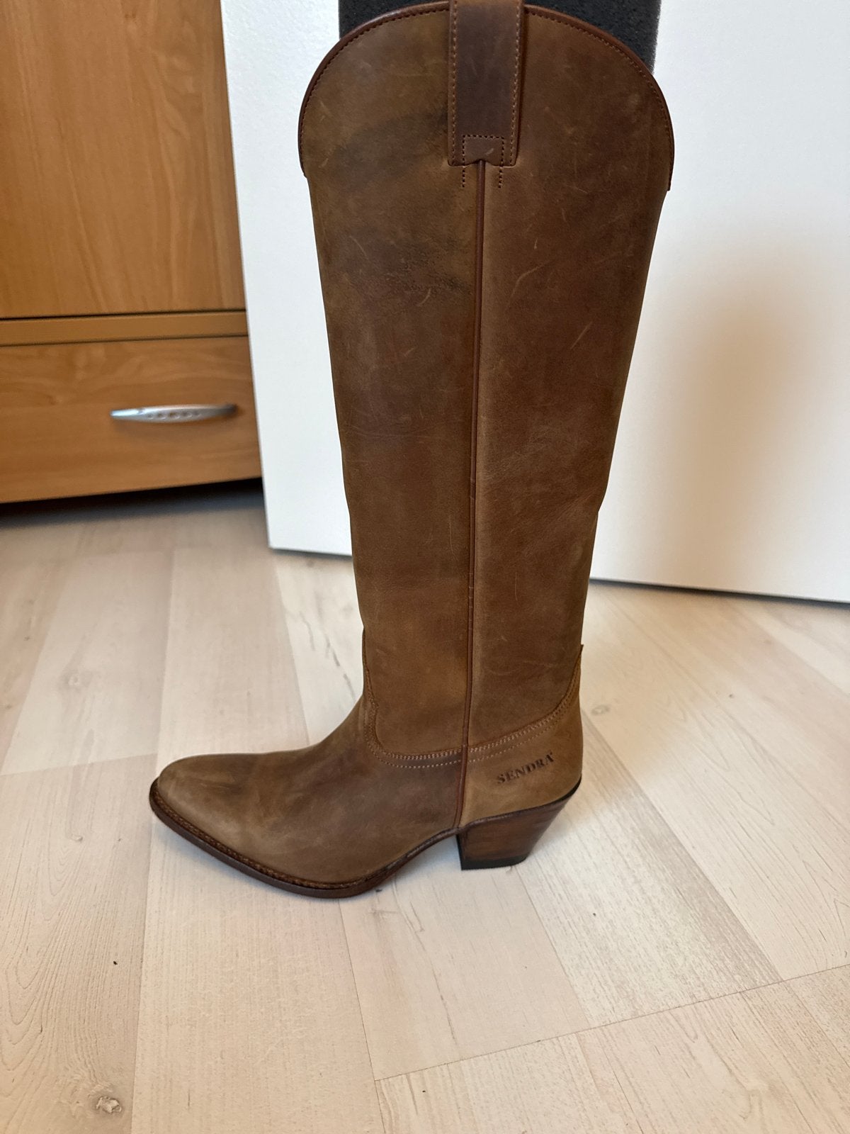 Sendra Westernlaarzen - Bruin Leer - Maat 36, Kleding | Dames, Schoenen, Ophalen of Verzenden, Gedragen, Bruin, Hoge laarzen