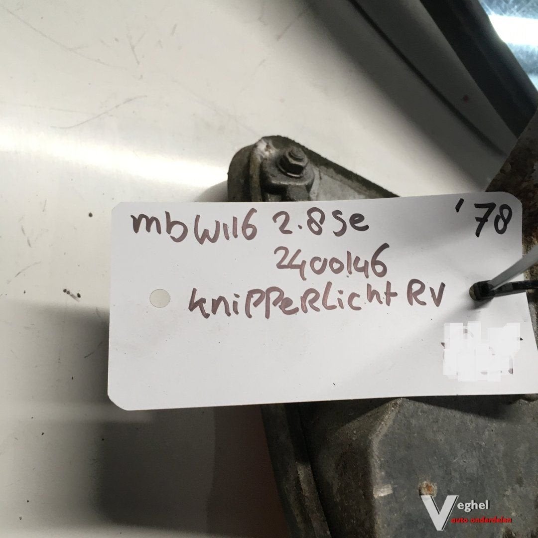 Mercedes W116 1979 wagennr 2400146  Knipperlicht Rechtsvoor, Gebruikt, -, -, Ophalen of Verzenden