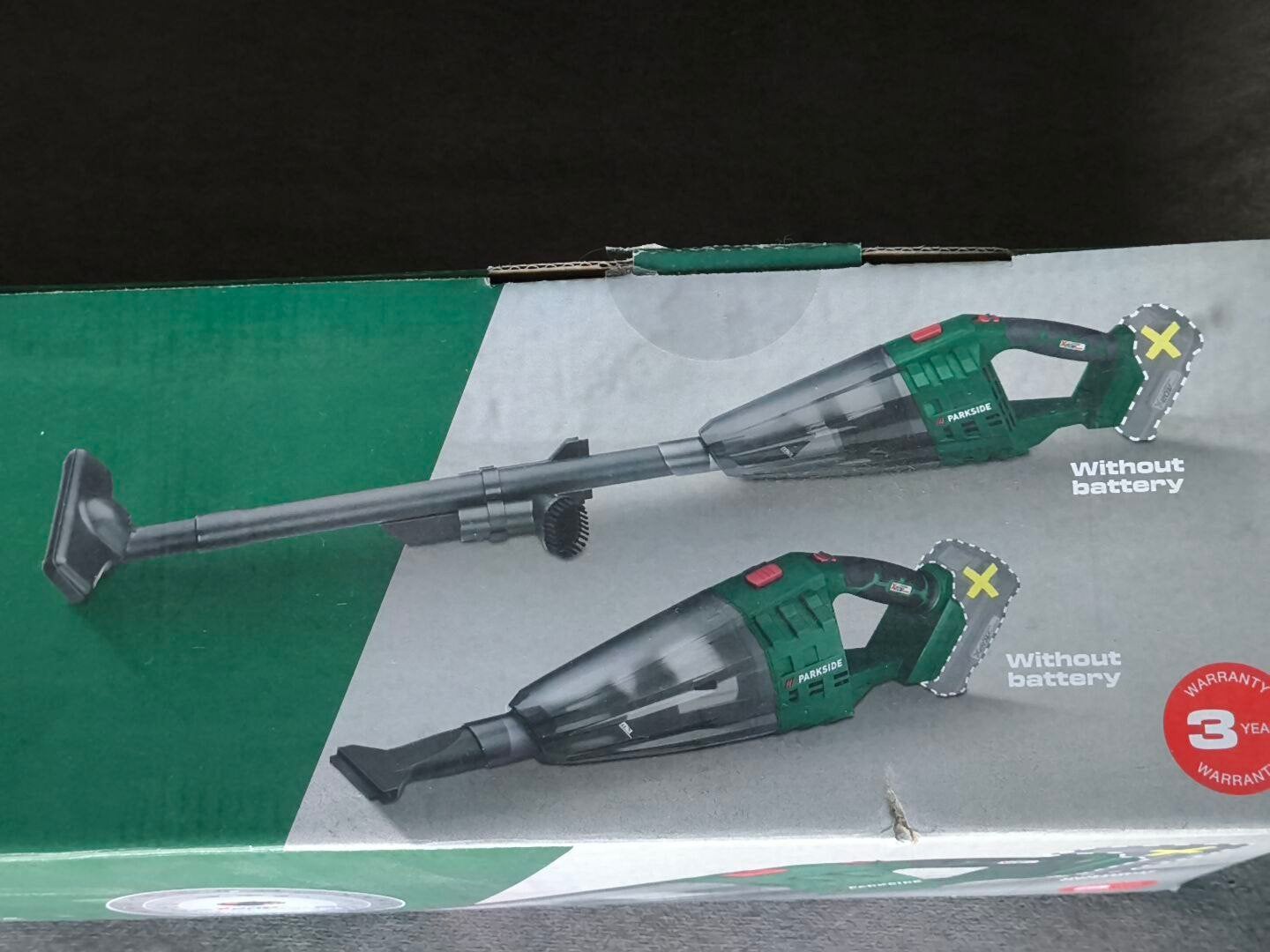 Accu-steelstofzuiger parkside 20 V zonder accu en lader auto, Ophalen of Verzenden, Nieuw