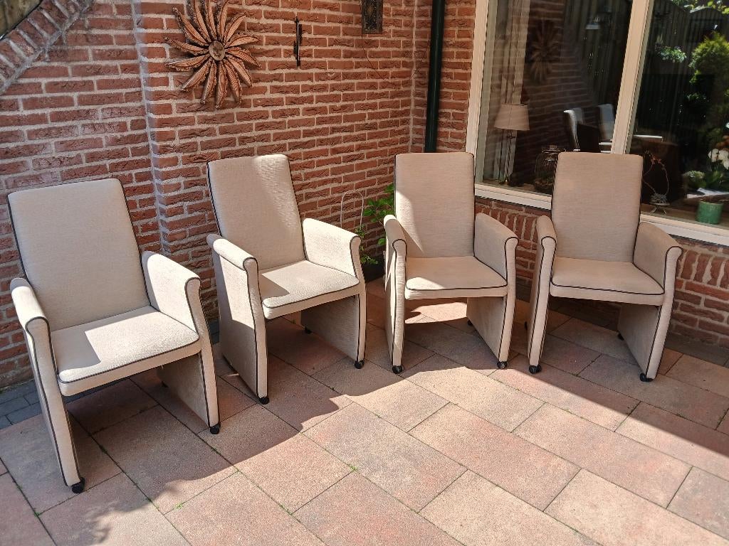 4 eetkamerstoelen, Ophalen, Gebruikt, Overige kleuren, Vier