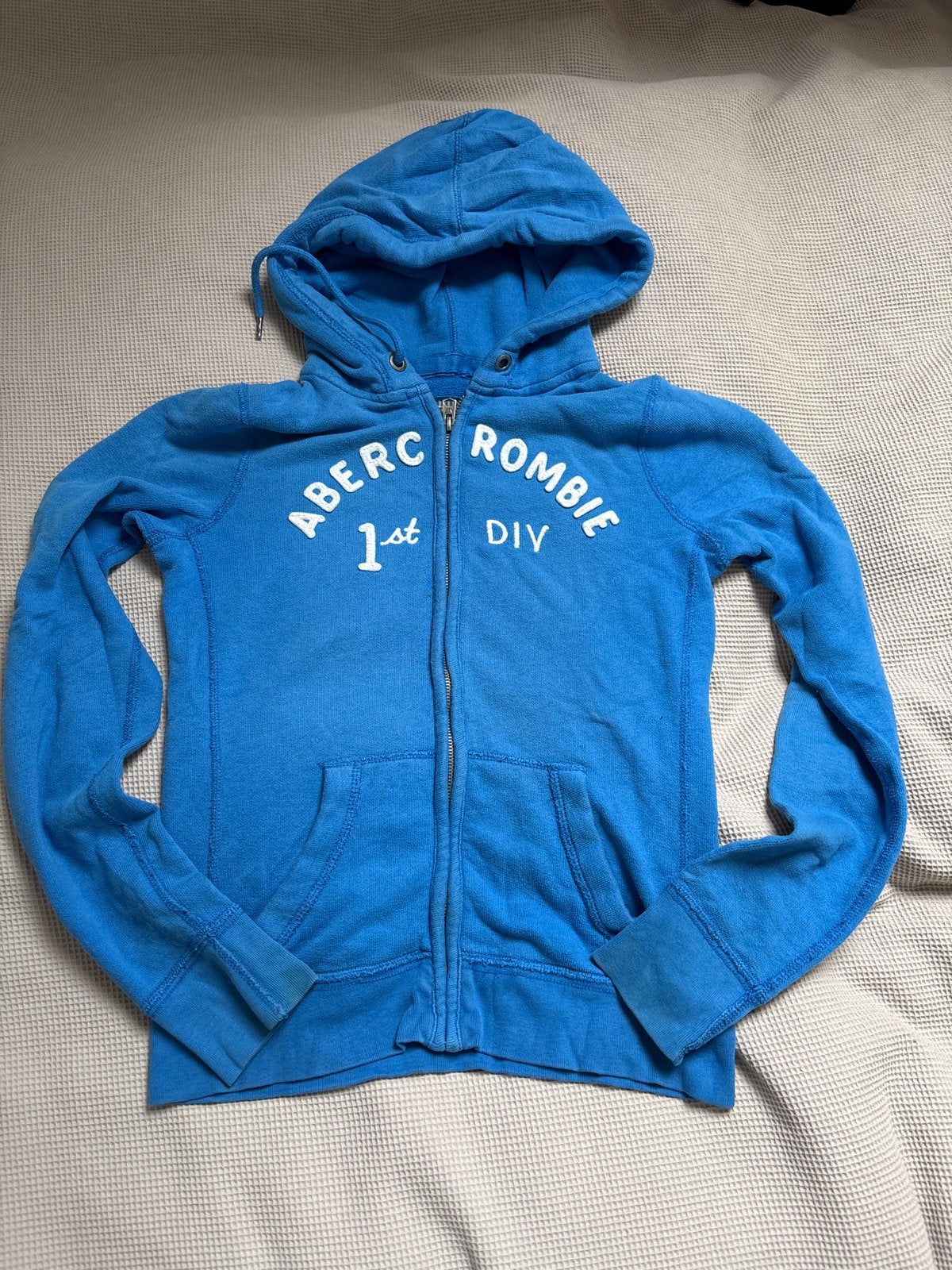 Abercrombie & Fitch hoodie - Blauw - Maat M, Ophalen of Verzenden, Gedragen, Maat 38/40 (M), Blauw