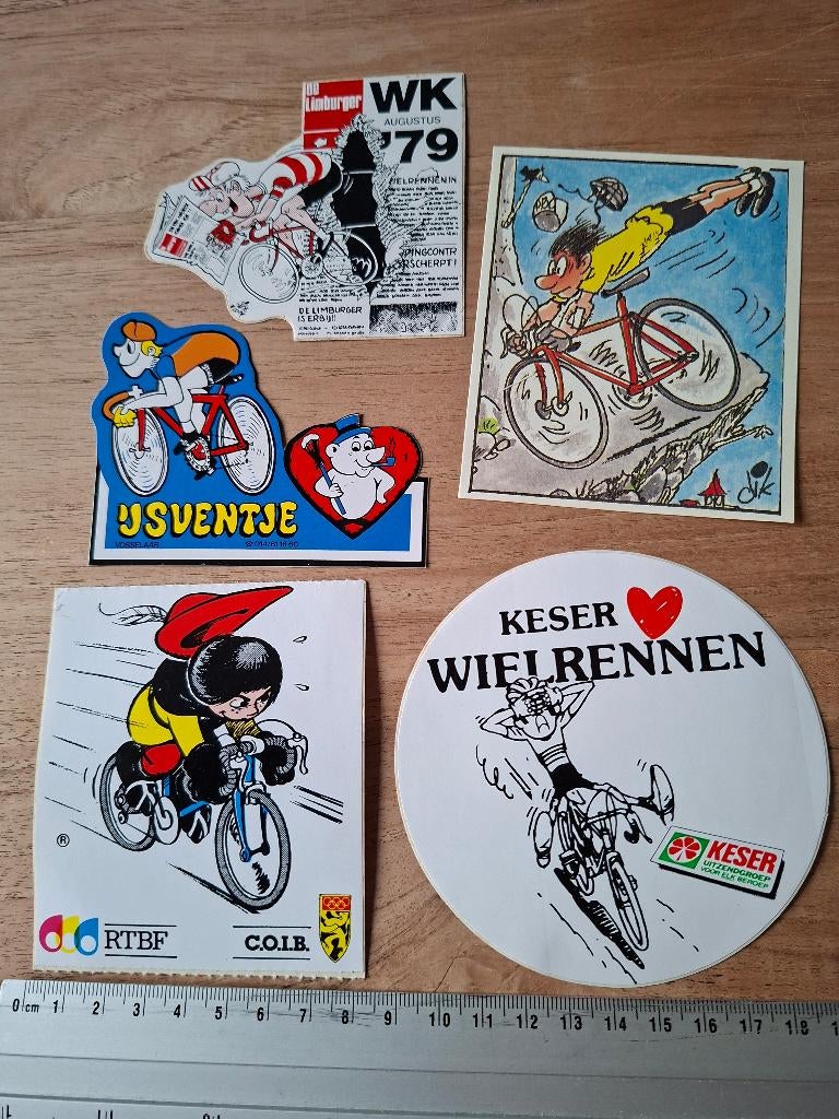 Stickers wielrennen, Ophalen of Verzenden, Zo goed als nieuw, Sport