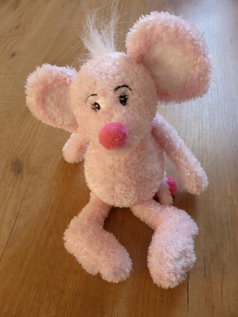 Roze muis van de Anna Club (K), Overige typen, Ophalen of Verzenden, Zo goed als nieuw, Middelgroot (20 tot 80 cm)
