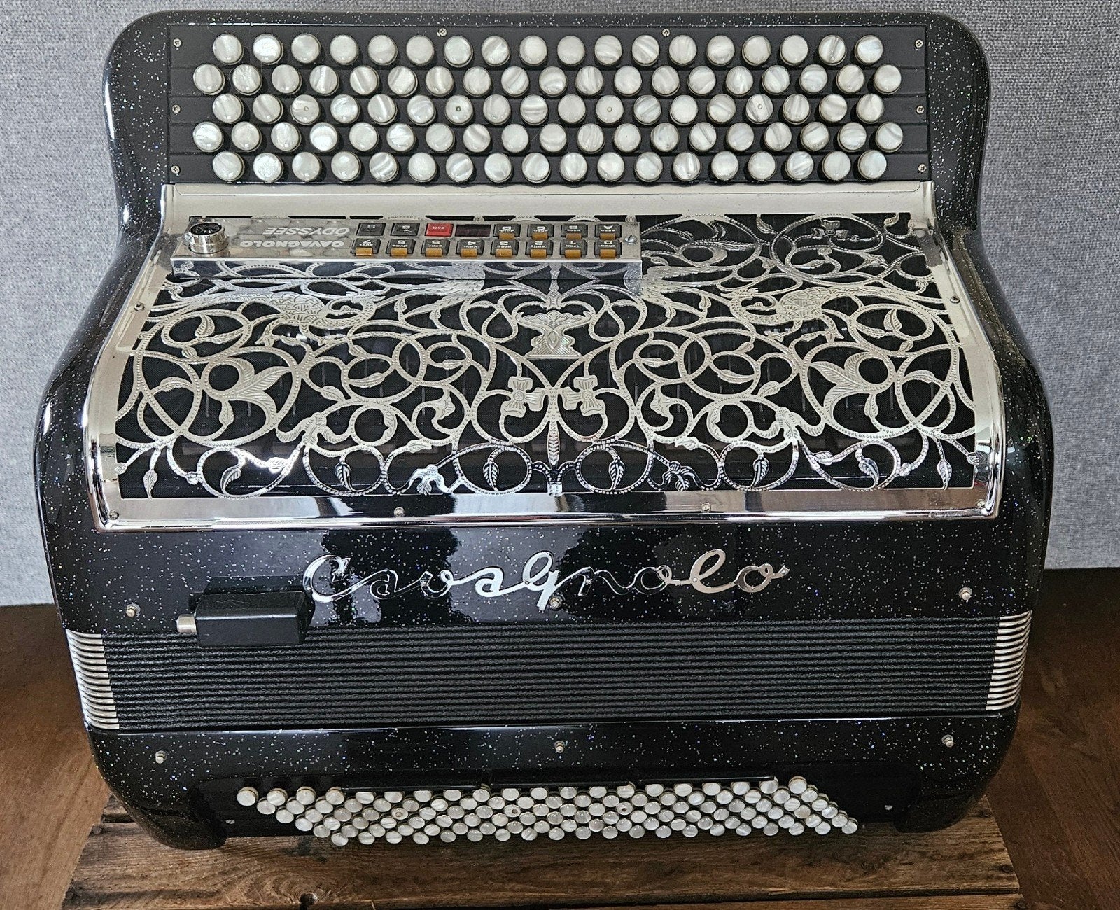 Cavagnolo prof.8 Odysee midi accordeon - Zo goed als nieuw, Met riemen, Overige formaten, Zo goed als nieuw, Knopaccordeon