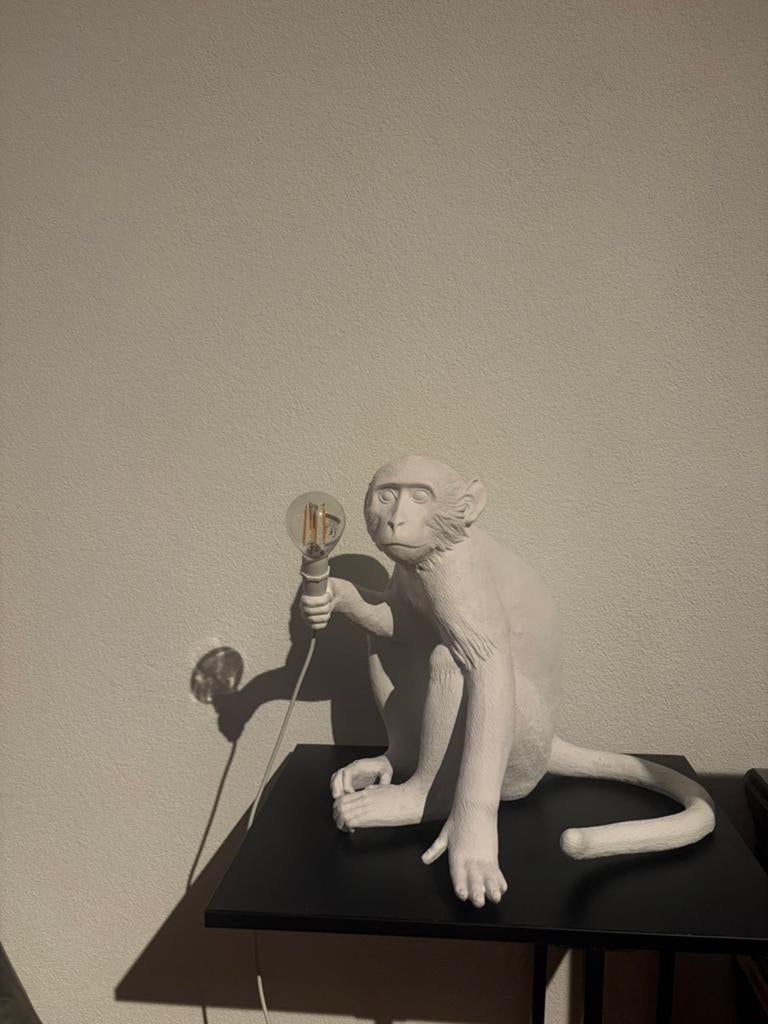 Seletti Monkey lamp white, Ophalen, Zo goed als nieuw, Minder dan 50 cm