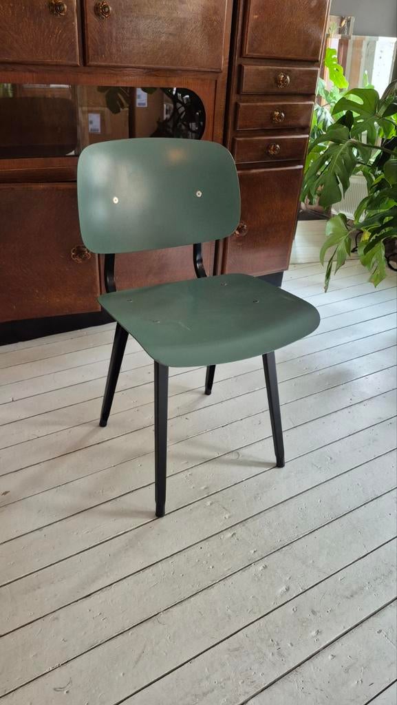 HAY Revolt Stoel - Petrol Groen met Zwart Frame, Huis en Inrichting, Stoelen, Ophalen, Overige kleuren, Modern, Scandinavisch design