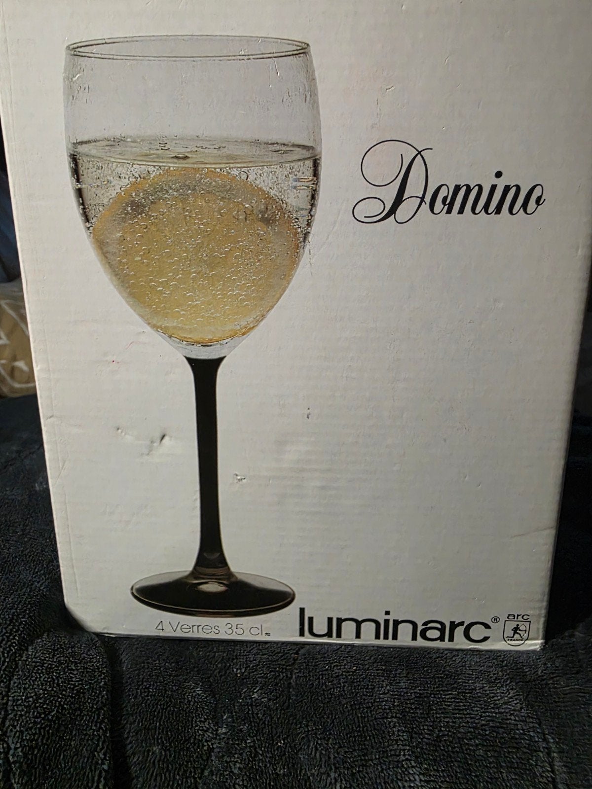 Luminarc Domino wijnglazen - set van 4, Glas of Glazen, Overige merken, Nieuw, Ophalen of Verzenden