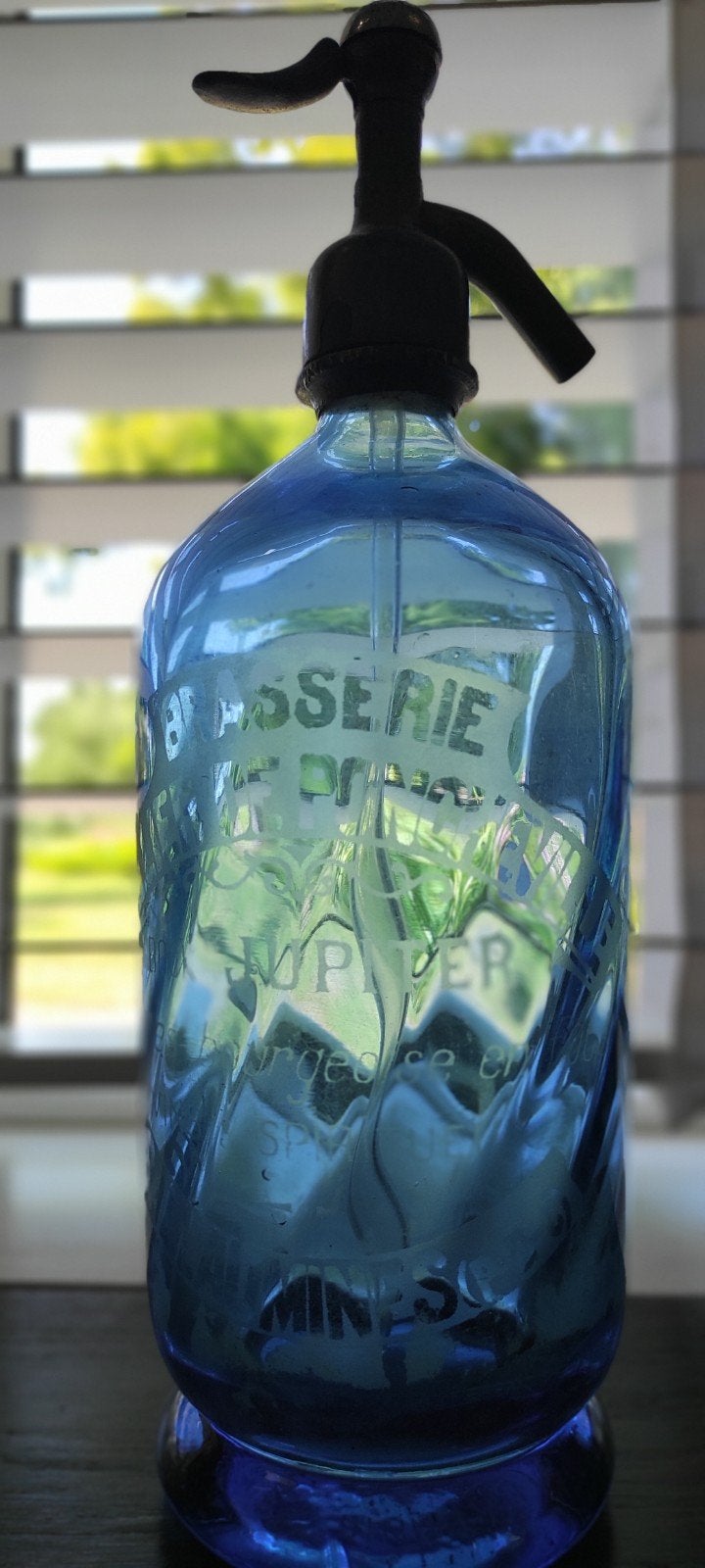 Franse Siphon / Spuitwaterfles / Spuitfles - Blauw Violet, Ophalen of Verzenden