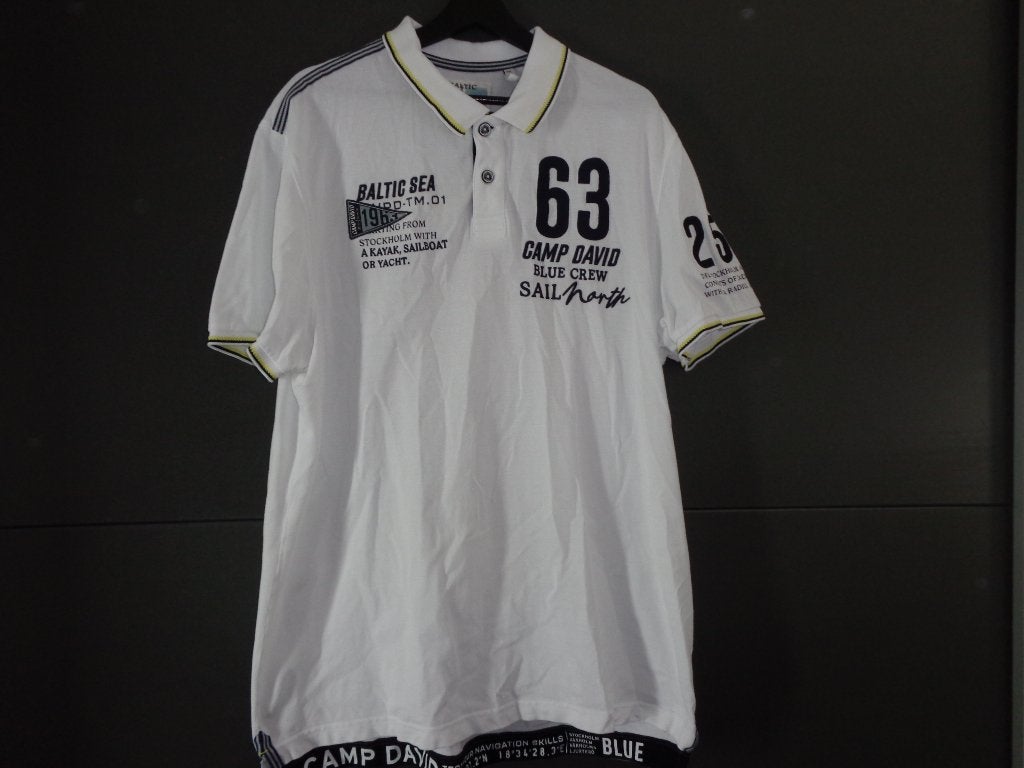 Witte polo van Camp David maat XXL, Ophalen of Verzenden, Zo goed als nieuw, Overige maten, Wit