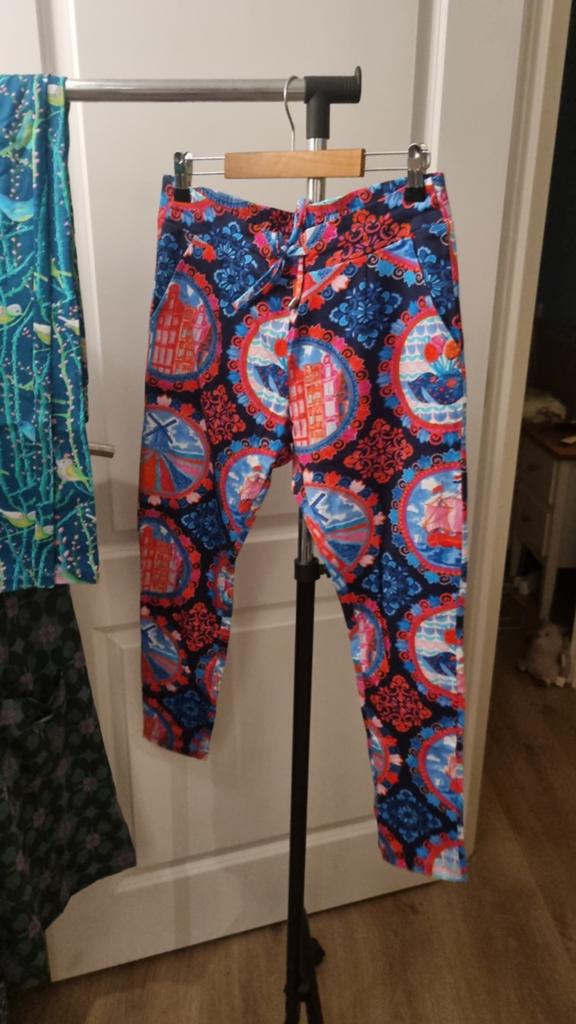 Lien&Giel Legging/Broek Maat S - Kleurrijk Design, Blauw, Ophalen of Verzenden, Lien&Giel, Maat 36 (S)