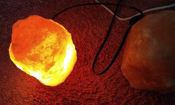 Himalaya zoutkristallen lamp, Ophalen of Verzenden, Mineraal