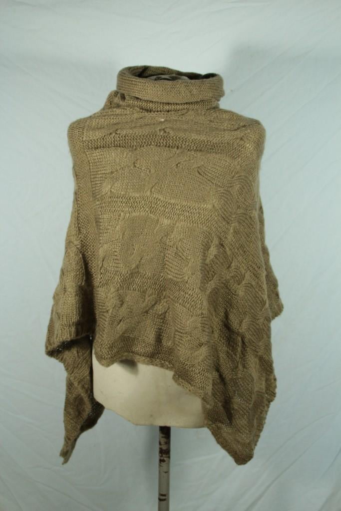 Mooie bruine poncho.1 Maat.merk tissaia, Maat 38/40 (M), Bruin, ., Ophalen of Verzenden