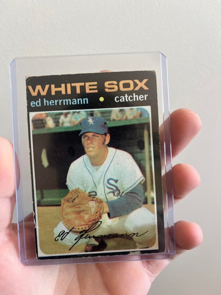 Ed Herrmann White Sox Honkbal Spelerskaart 1970, Ophalen of Verzenden, Gebruikt, Overige sporten, Spelerskaart