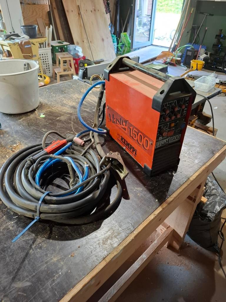 Kemppi Master 1500 TIG lasapparaat, Doe-het-zelf en Verbouw, Gereedschap | Lasapparaten, Ophalen, Gebruikt, Minder dan 150 ampère