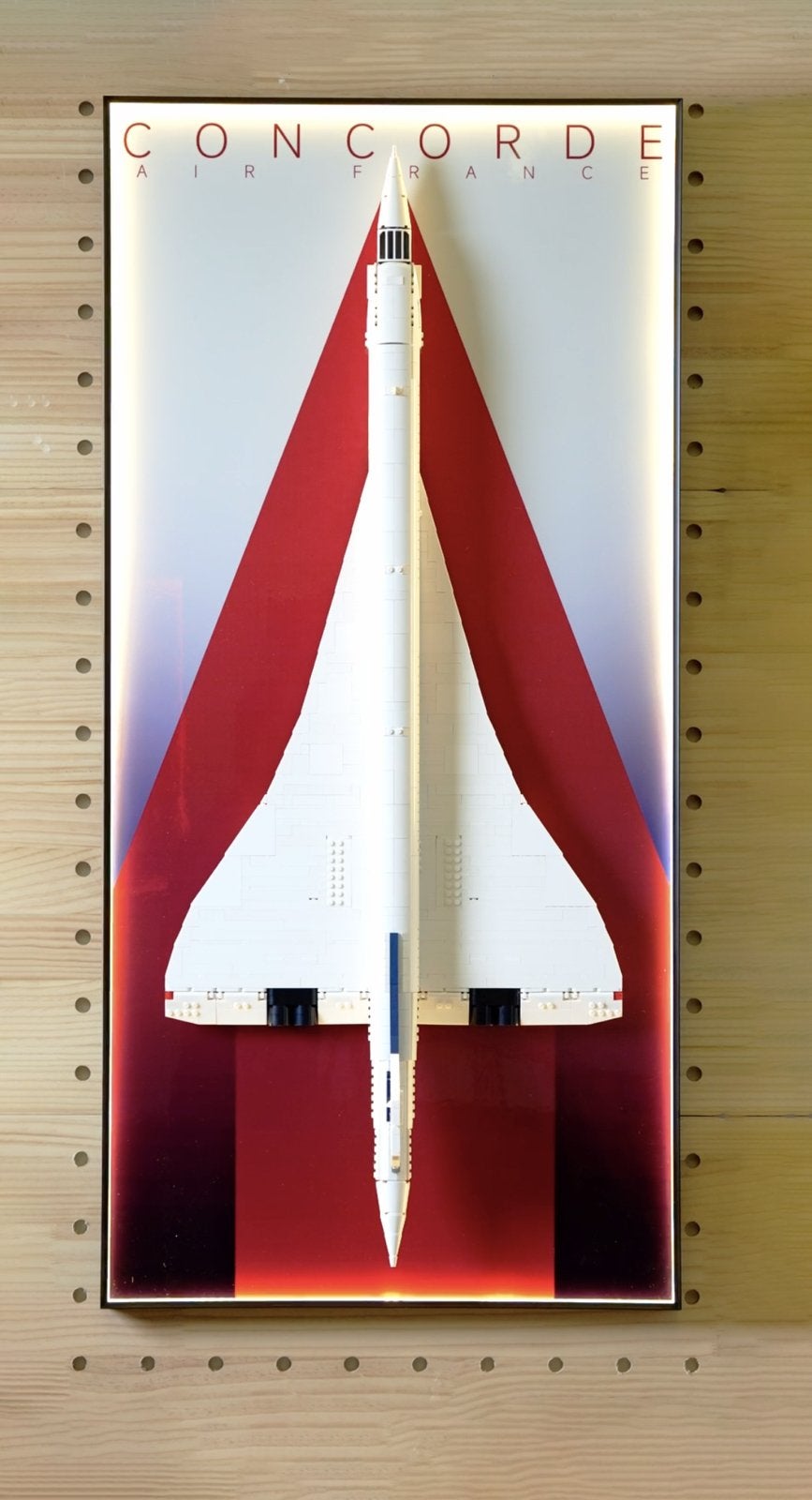 Lego Concorde wanddisplayframe, Ophalen of Verzenden, Nieuw, Compleet