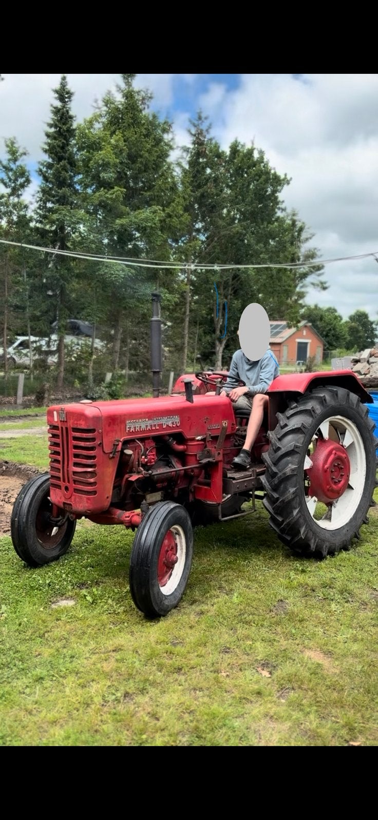 Mc cormick d430 met voorlader, Ophalen, Gebruikt