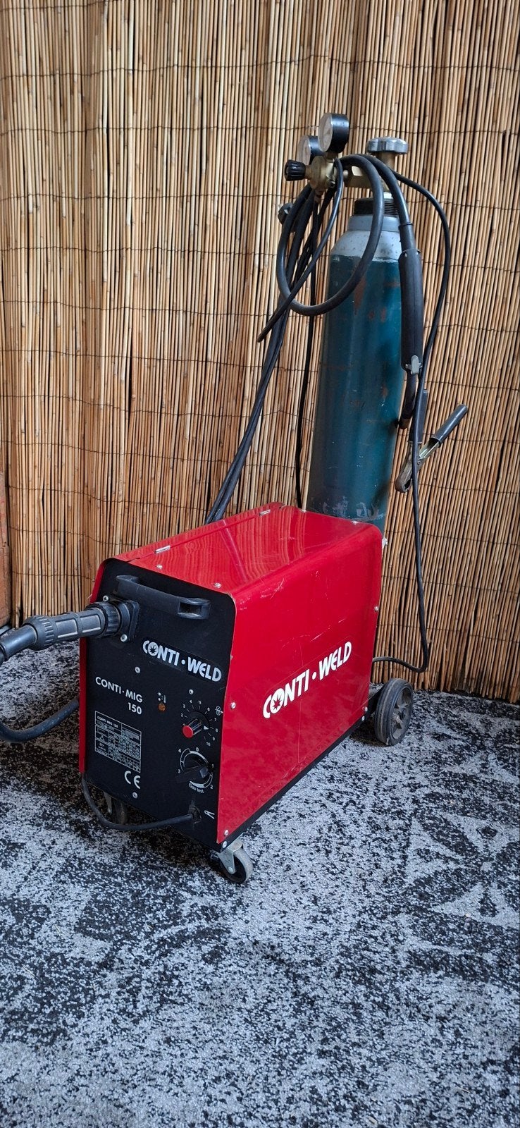 Conti-Weld MIG 150 lasapparaat met gasfles, Ophalen, Onbekend, Conti-Weld, Onbekend