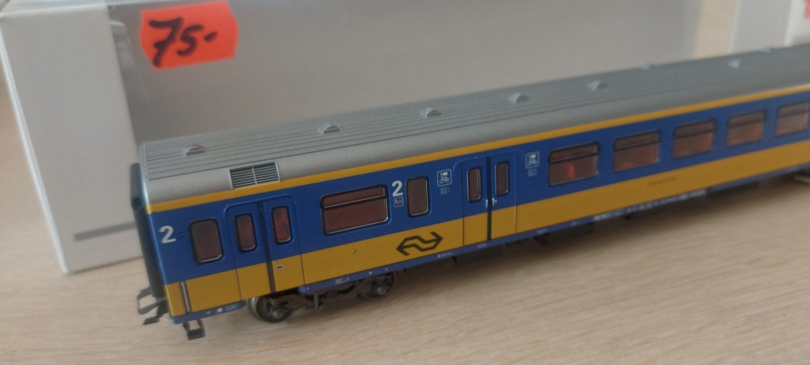 Märklin NS 2 de kl ic rtg+bagageruimte artnr 42651 in ovp, Wisselstroom, Wagon, Ophalen of Verzenden, Märklin