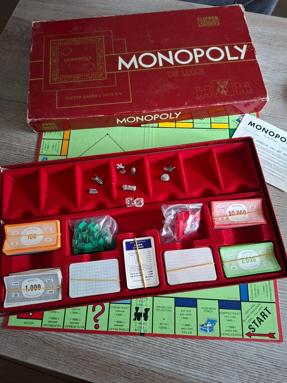 Monopoly De Luxe Bordspel, Drie of vier spelers, Ophalen of Verzenden, Gebruikt, Clipper Games & Toys B.V.