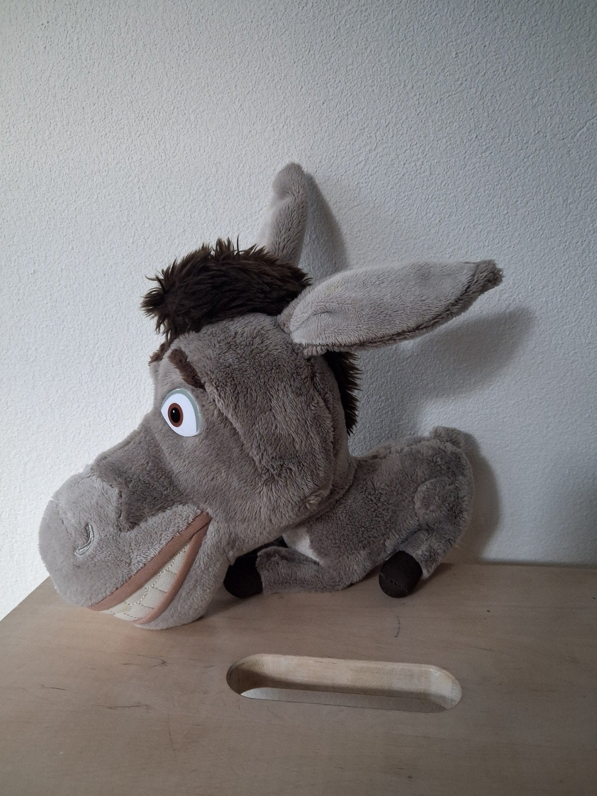 Knuffel Shrek de Ezel 25cm Dreamworks Big headz, Ophalen of Verzenden, Zo goed als nieuw, Overige typen