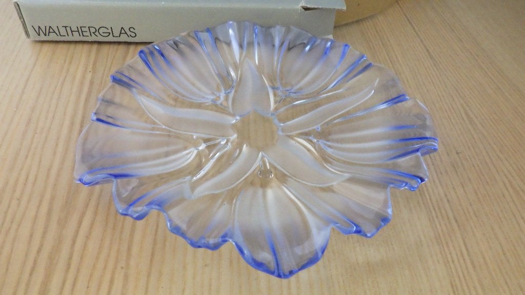 mooie retro schaal van Walther glas, Ophalen of Verzenden