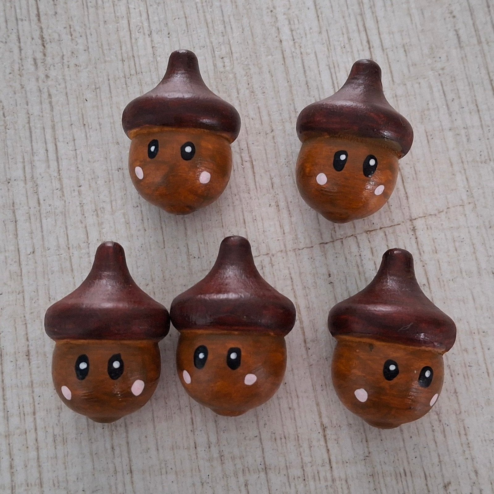 Houten pegdolls eikeltjes, Ophalen of Verzenden, Nieuw, Overige typen