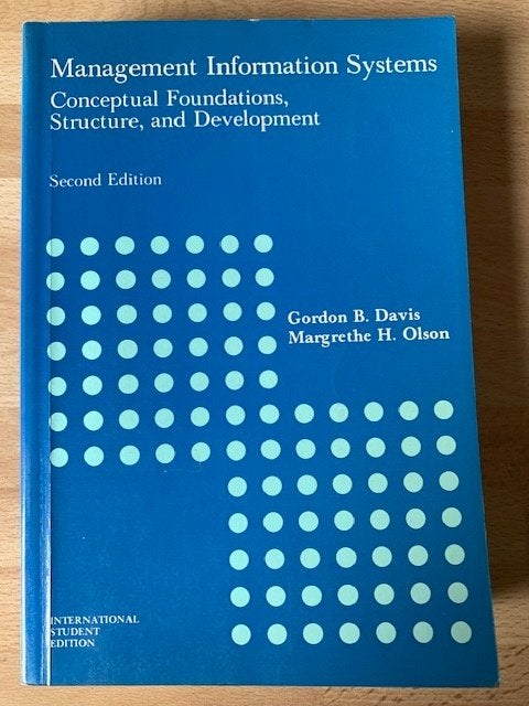Management information systems, Davis & Olson, Ophalen of Verzenden, Gelezen, Personeel en Organisatie