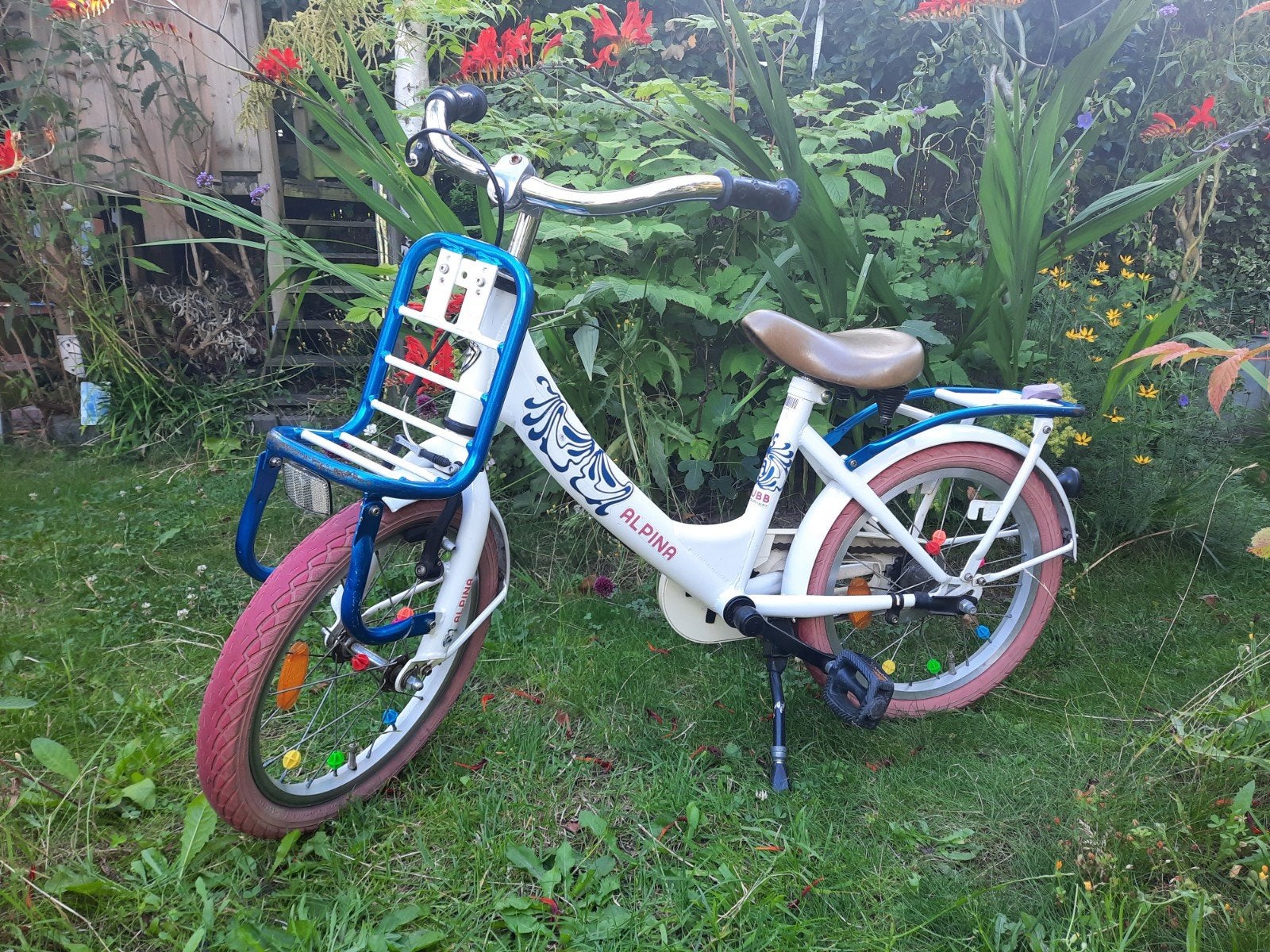 Alpina kinderfiets 16 inch - Leuk en stevig!, Ophalen, Terugtraprem, Alpina, 16 tot 20 inch