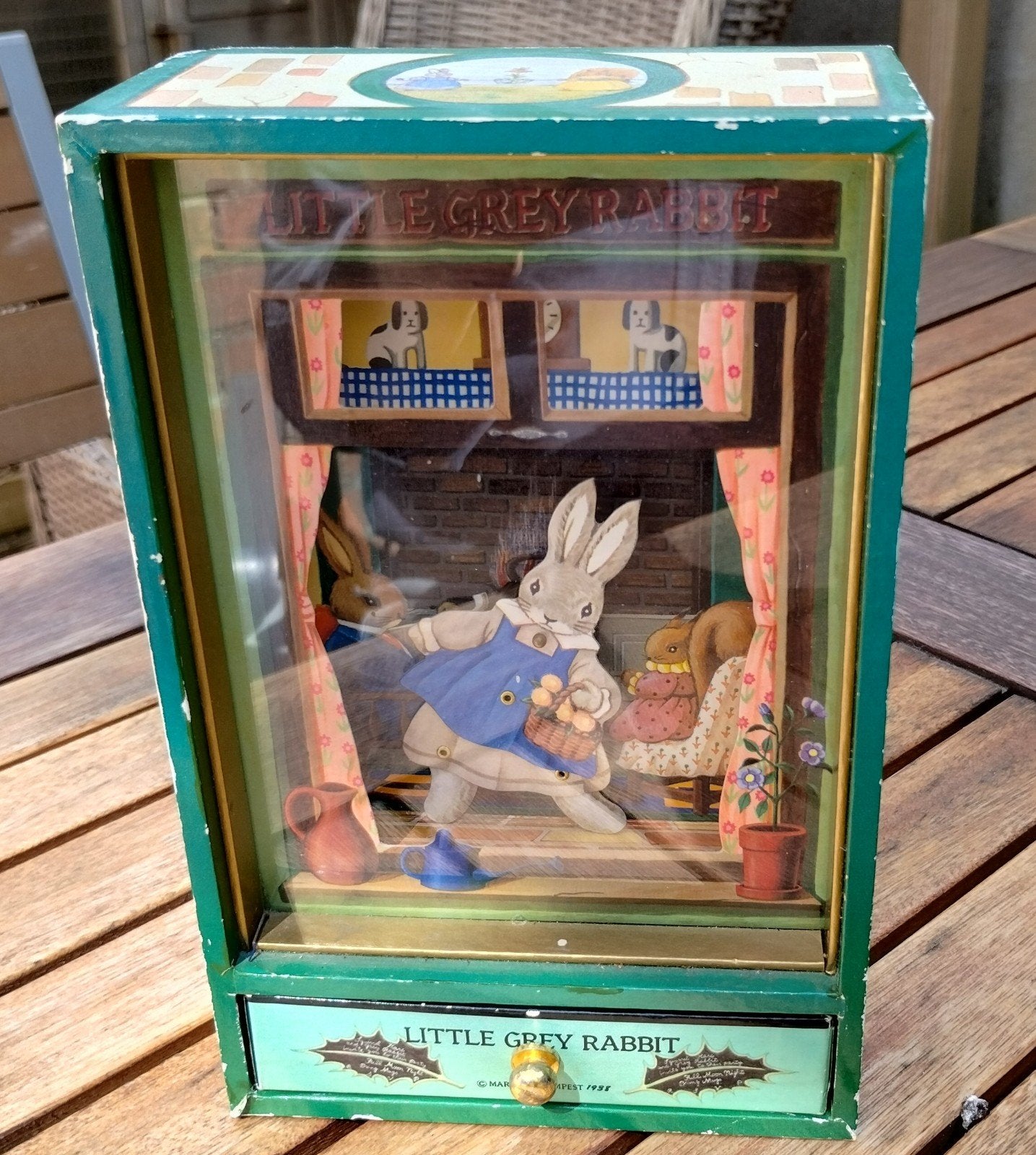 Vintage Sankyo Dancing Orgel 'Little Grey Rabbit' Muziekdoos, Ophalen of Verzenden, Gebruikt