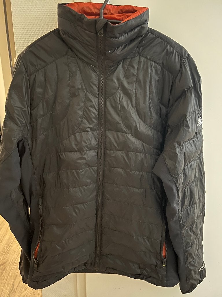 Tenson Down Jacket / Jas Zwart-Oranje Maat M, Kleding | Heren, Maat 48/50 (M), Zwart, Ophalen of Verzenden, Tenson