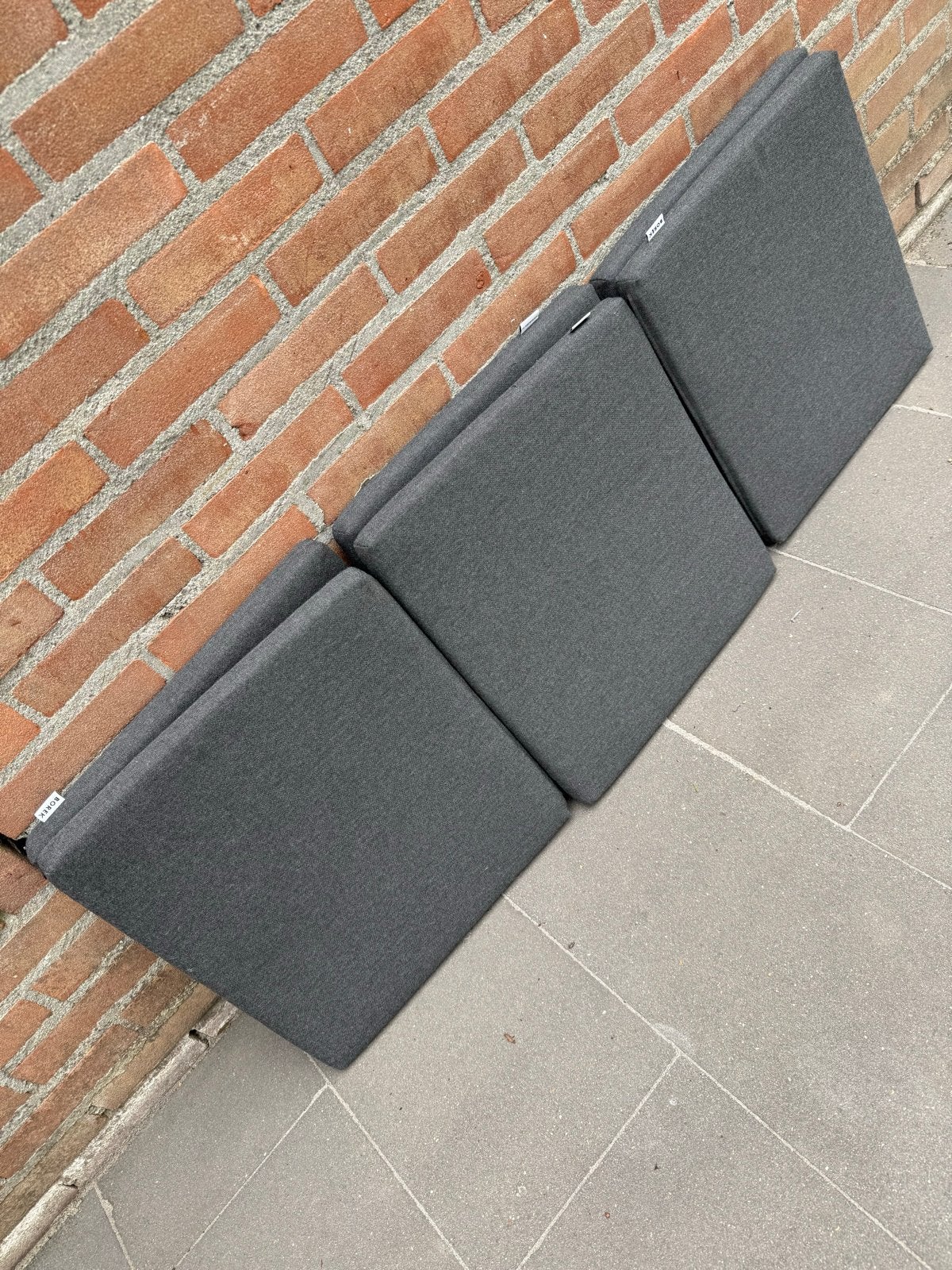 6x Tuinstoel kussens - Borek - Grijs, Tuin en Terras, Ophalen of Verzenden, Zo goed als nieuw
