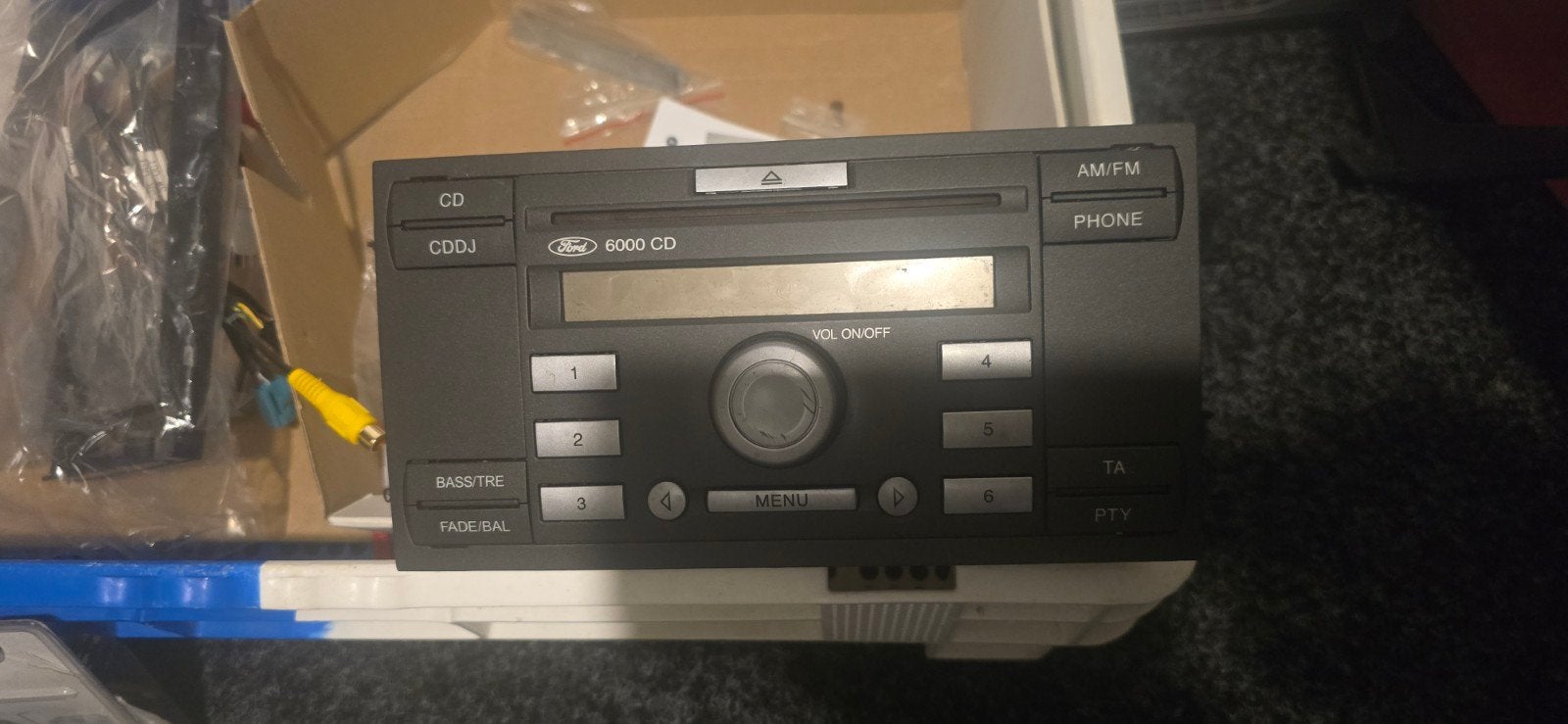 Originele Ford 6000 CD autoradio Focus, Fiesta, C-MAX, Auto diversen, Autoradio's, Ophalen, Gebruikt