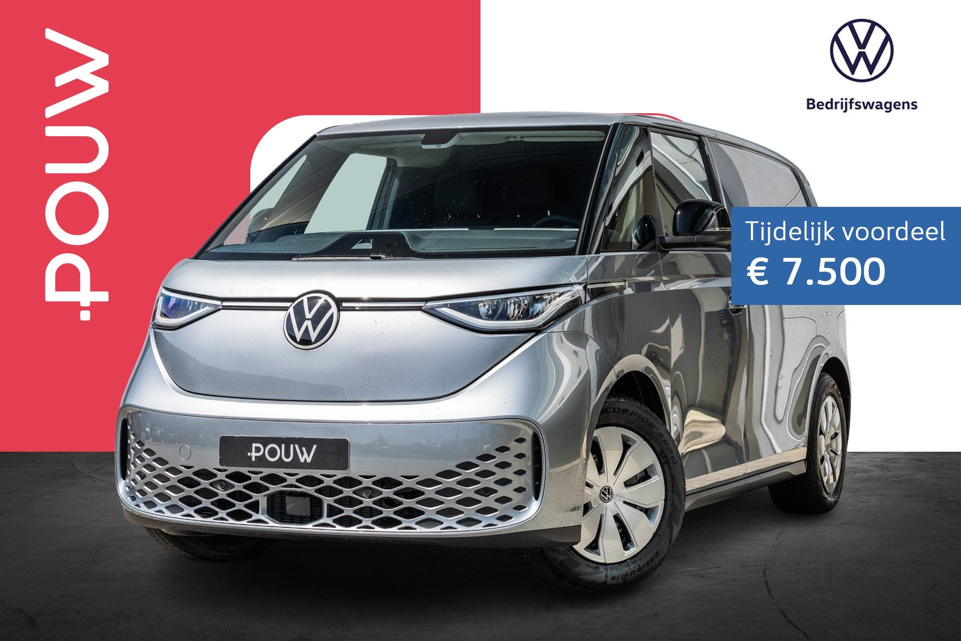 Volkswagen ID. Buzz Cargo 286pk 79 kWh | Assistance Pakket P, Auto's, Automaat, 12 maanden, Zwart, 2294 kg