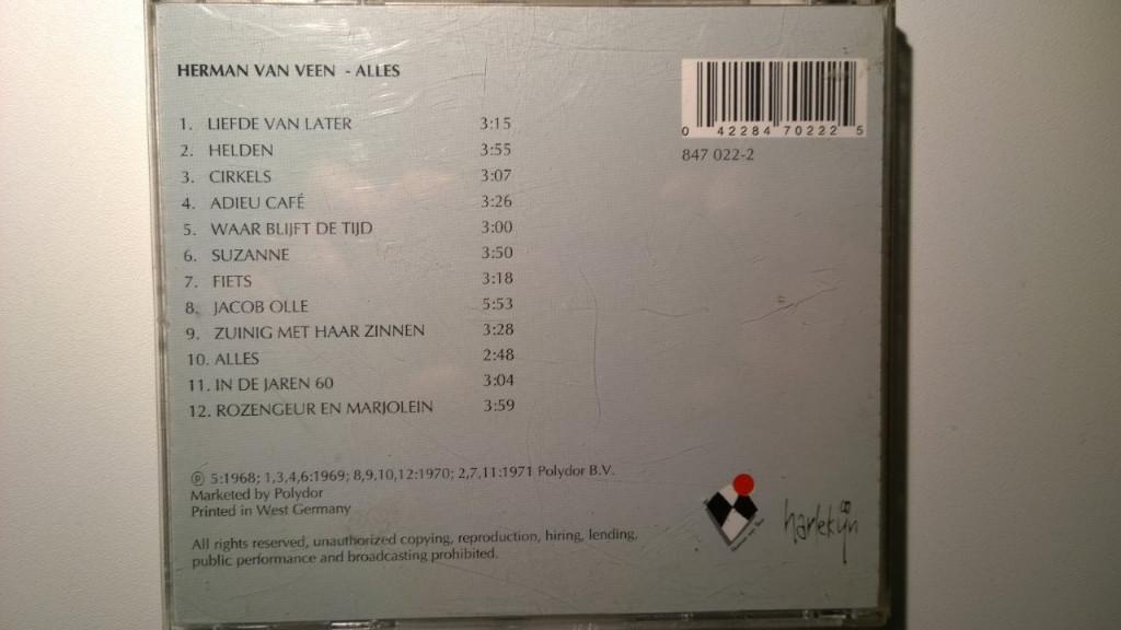 Herman van Veen - Alles, Ophalen of Verzenden, Zo goed als nieuw, Pop