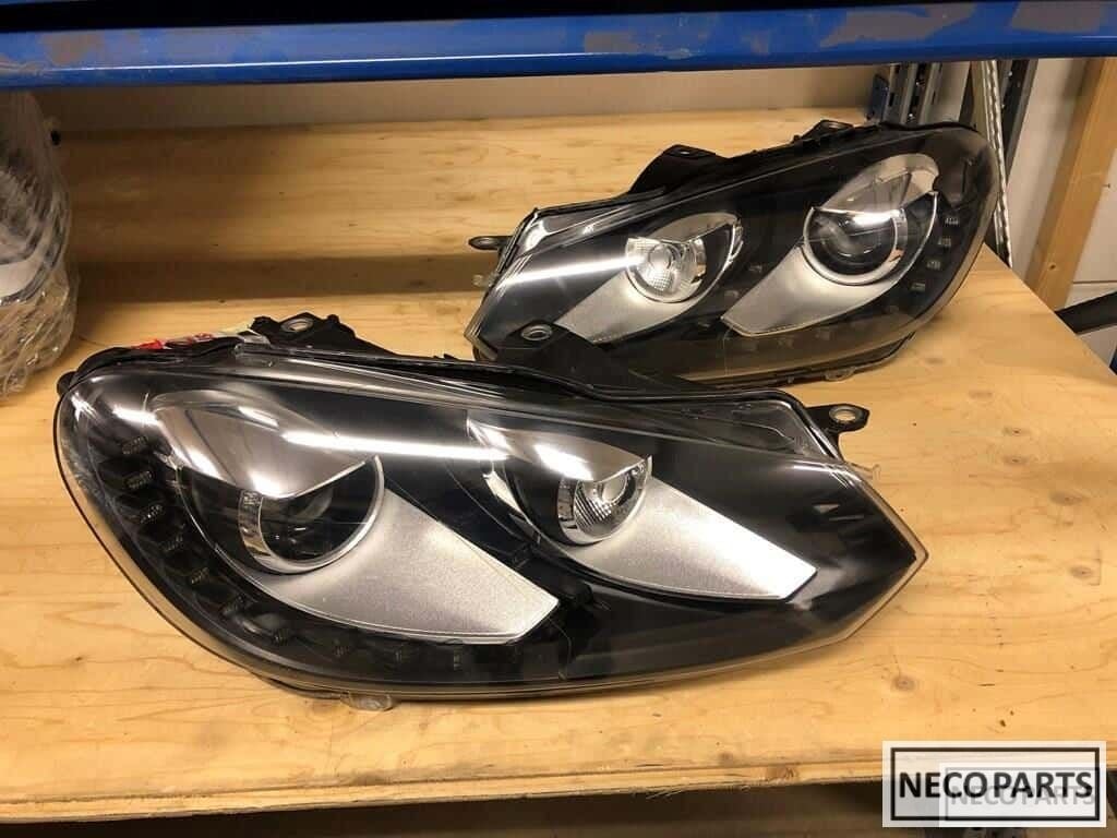 Vw golf 6 xenon led koplamp origineel 751/752 links en recht, Gebruikt, -, Volkswagen, -