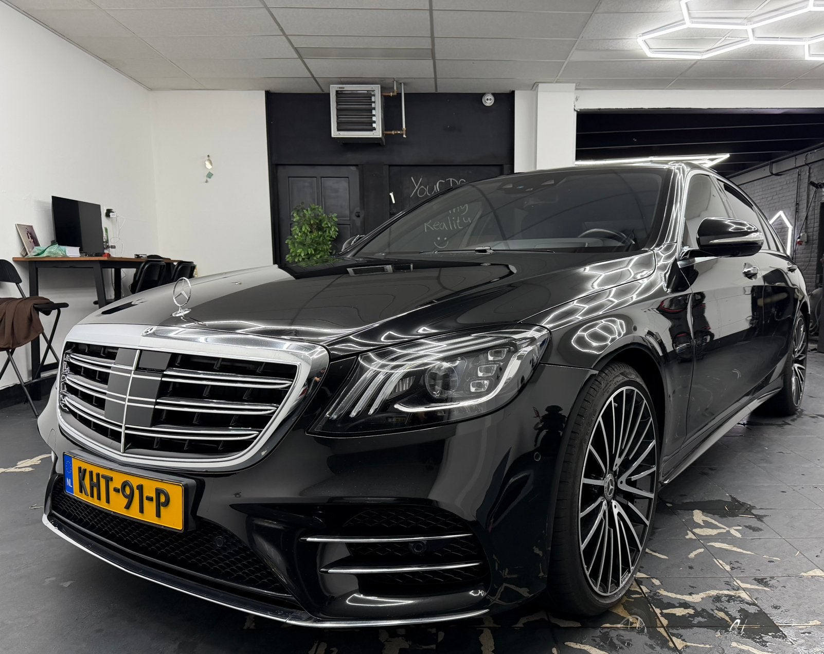 Mercedes-Benz S-Klasse 560 e 489pk 9G-TRONIC Lang 2019 Zwart, Auto's, Automaat, Achterwielaandrijving, 367 pk, 38 km/l