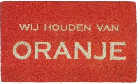 Deurmat - Kokosmat - Wij Houden van Oranje, Schoonloopmat, Verzenden, Nieuw, Kokos
