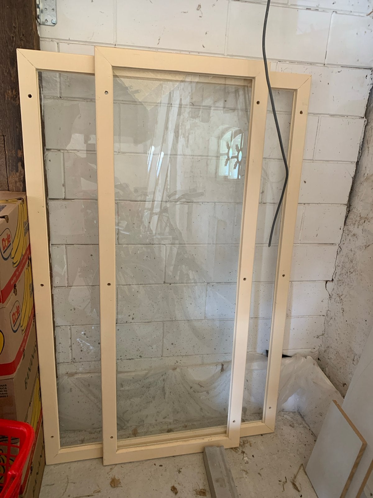Voorzetramen platglas - Ideaal voor isolatie, Doe-het-zelf en Verbouw, Glas en Ramen, Ophalen, Gevelraam of Ruit, Gebruikt, 80 tot 120 cm