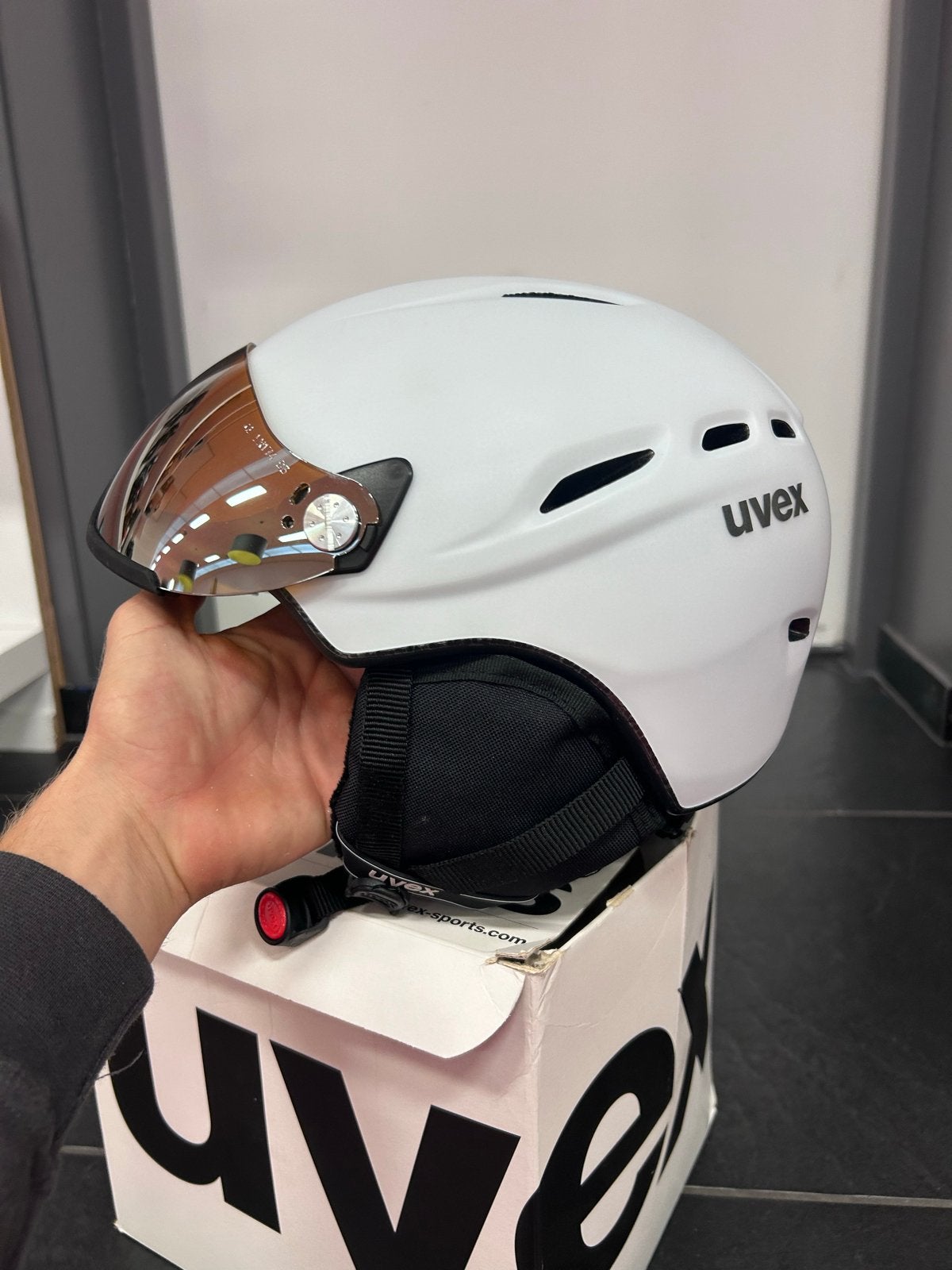 Uvex HLMT 200 Skihelm Wit Mat - Maat 58-62 (M-XL), Overige merken, Overige typen, Nieuw, Ophalen of Verzenden