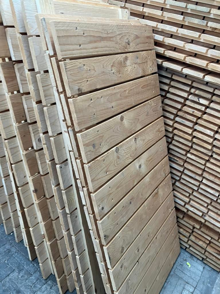 Houten schotten vlonders, Tuin en Terras, Ophalen, Zo goed als nieuw, Hout