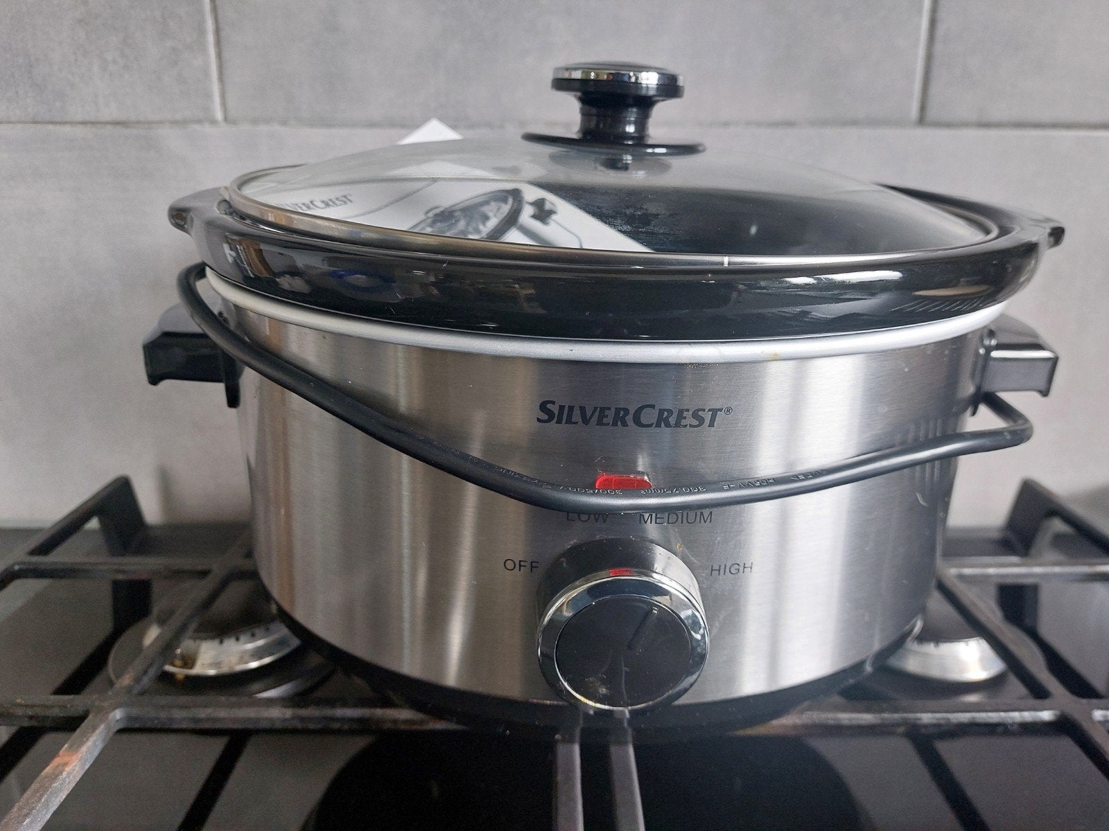 SilverCrest Slowcooker - RVS - Zo goed als nieuw, Witgoed en Apparatuur, Slowcookers, Ophalen, Zo goed als nieuw