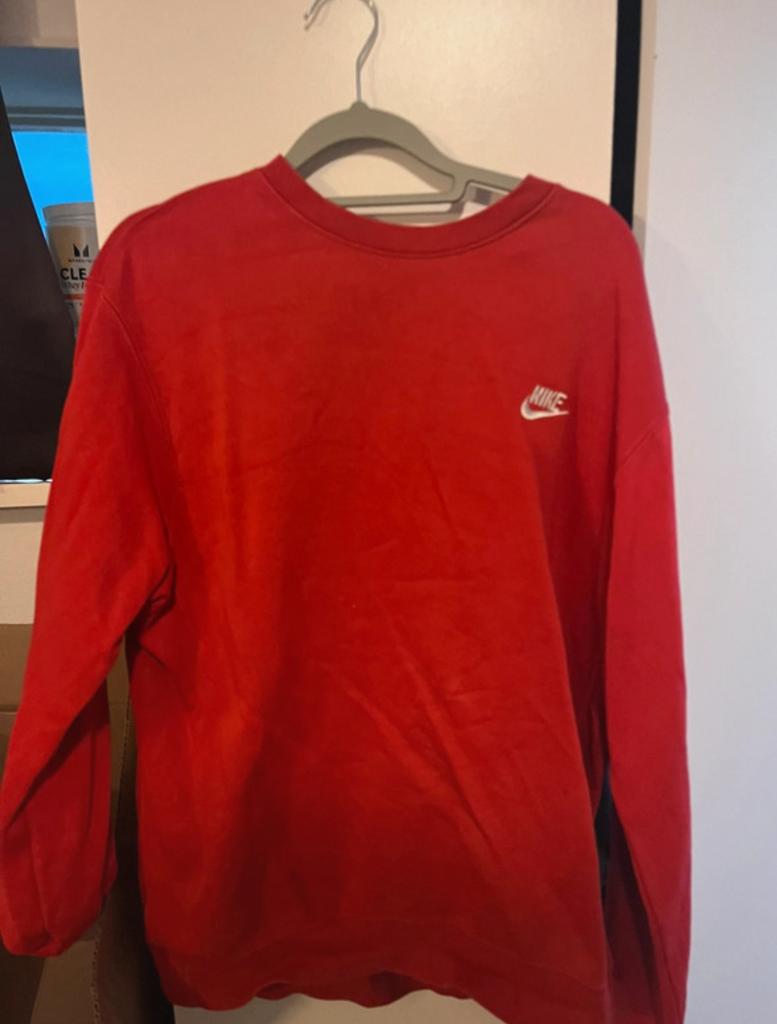 Nike Sweater, Ophalen of Verzenden, Gedragen, Maat 48/50 (M), Rood