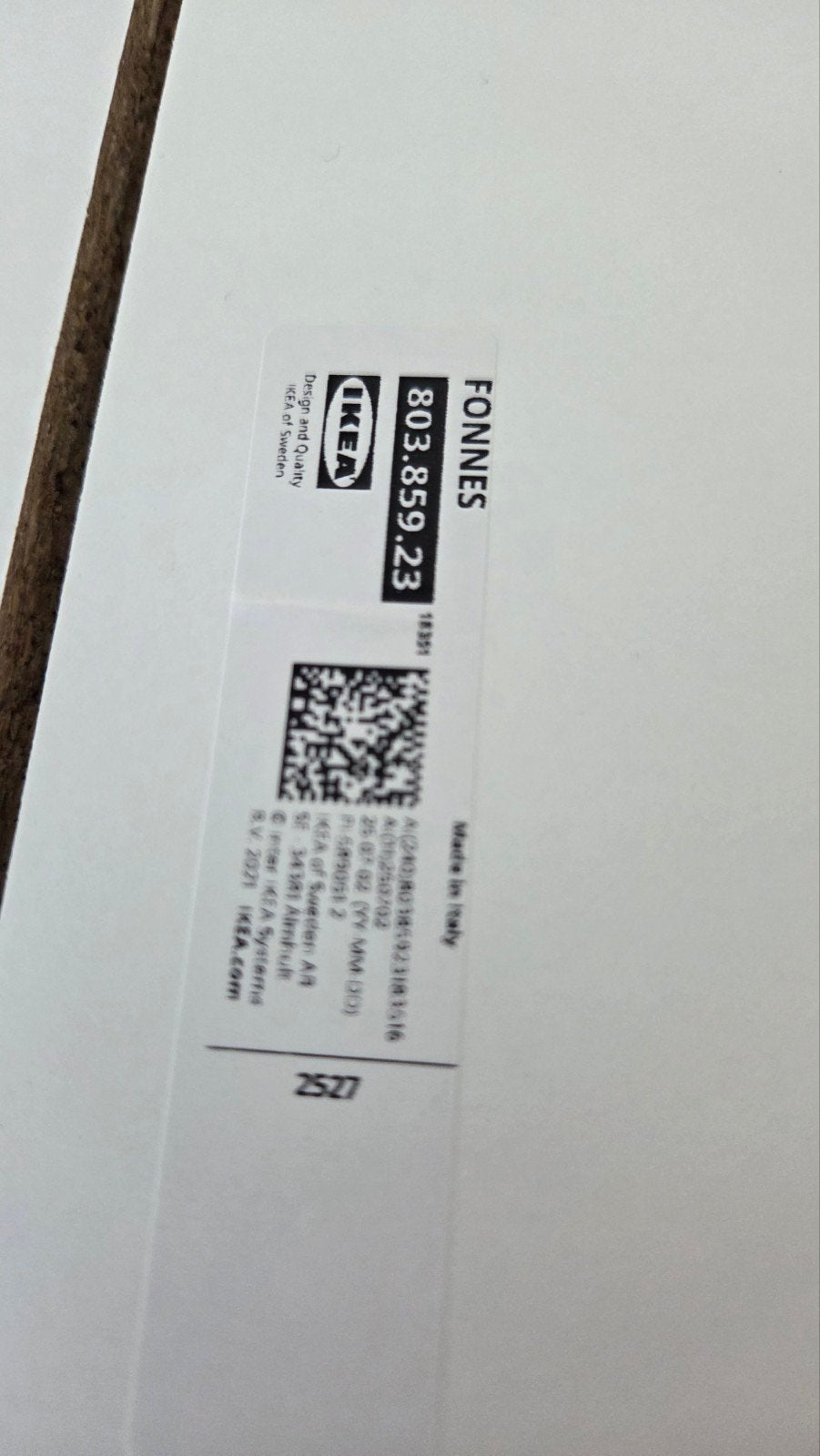 2x IKEA Fonnes Frontje 803.859.23 60x20cm, Ophalen, Gebruikt