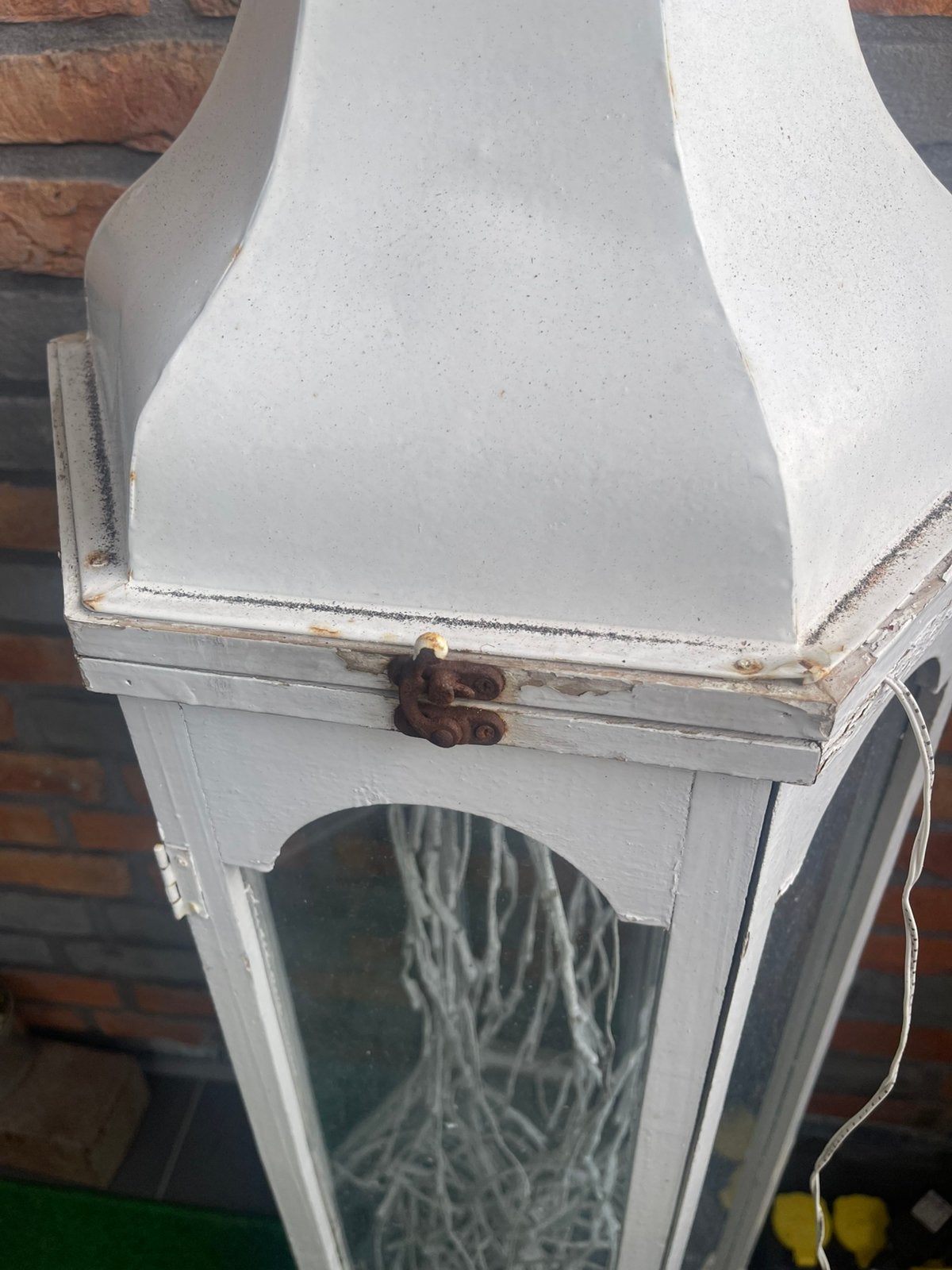 Lantaarn / windlicht 110 cm hoog, Ophalen of Verzenden, Gebruikt