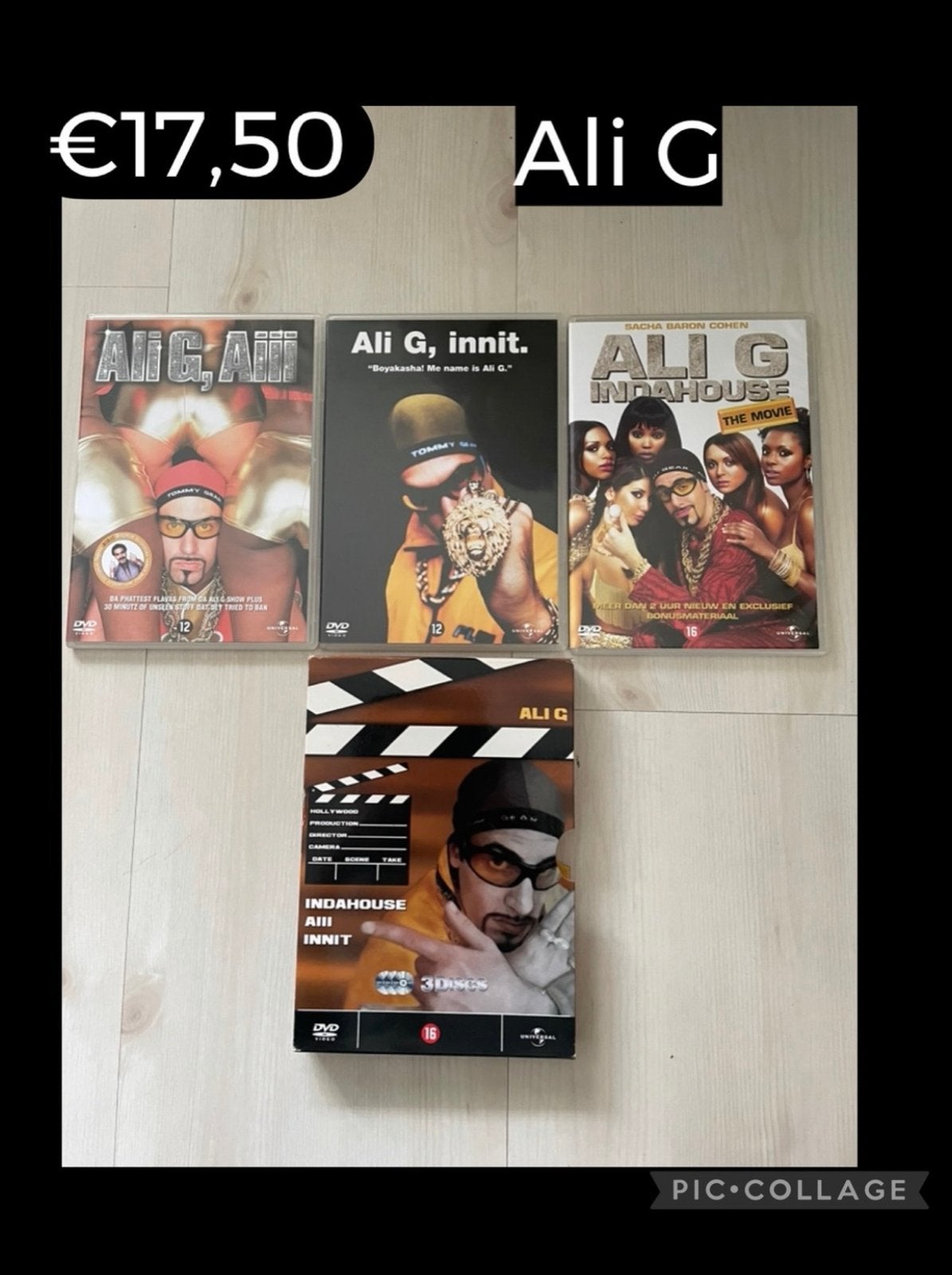 Ali G DVD Collectie: Indahouse, Innit & Aiii, Gebruikt, Vanaf 16 jaar, Ophalen of Verzenden, Britse komedie